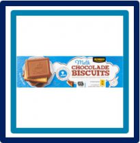 234876 Huismerk Melkchocolade Biscuits 9 Stuks 125 gram