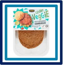 Huismerk Lekker Veggie Hamburger Vegan 200 gram