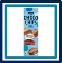 395524 Huismerk Choco Chips Melk 125 gram