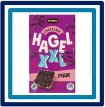 473615 Huismerk Chocolade Hagel XXL Puur 380 gram